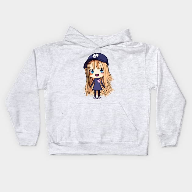 Happy Girlie Kids Hoodie by masksutopia